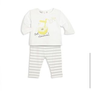 NWT ABSORBA Lemon Girls Set Outfit - Size 12 Months / 12M